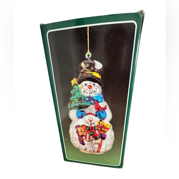 Kurt S Adler Snowman Mercury Blown Glass Christmas Ornament Figure - Picture 1 of 11